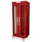 Harloff Slimline Single Column Medical Storage Cart, Glass Door, Key Lock MSPM80-00GK - alternate 2